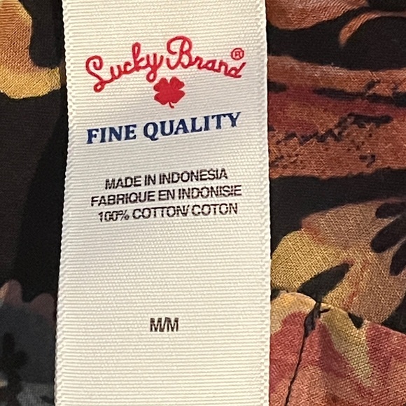 Lucky Brand Multicolor Boho Shirt,roll- up tab sleeves, 
Floral Print
SZ M - Picture 8 of 9